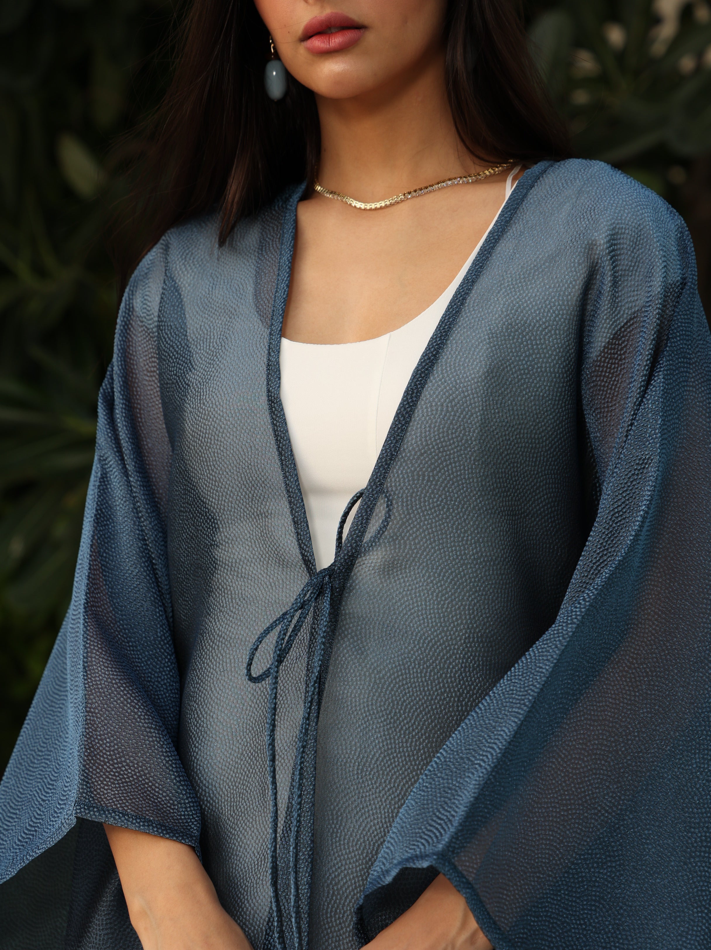 Mirage-Dusty Blue Organza